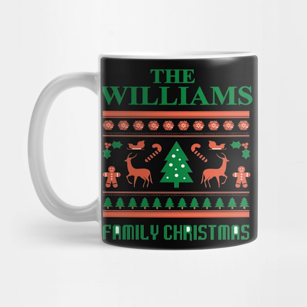 Family Christmas - Groovy Christmas WILLIAMS family, Family Christmas T-shirt, Pjama T-shirt by DigillusionStudio